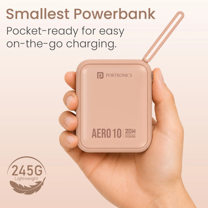 Portronics Aero 10 Fast Charging 10000mAh Powerbank