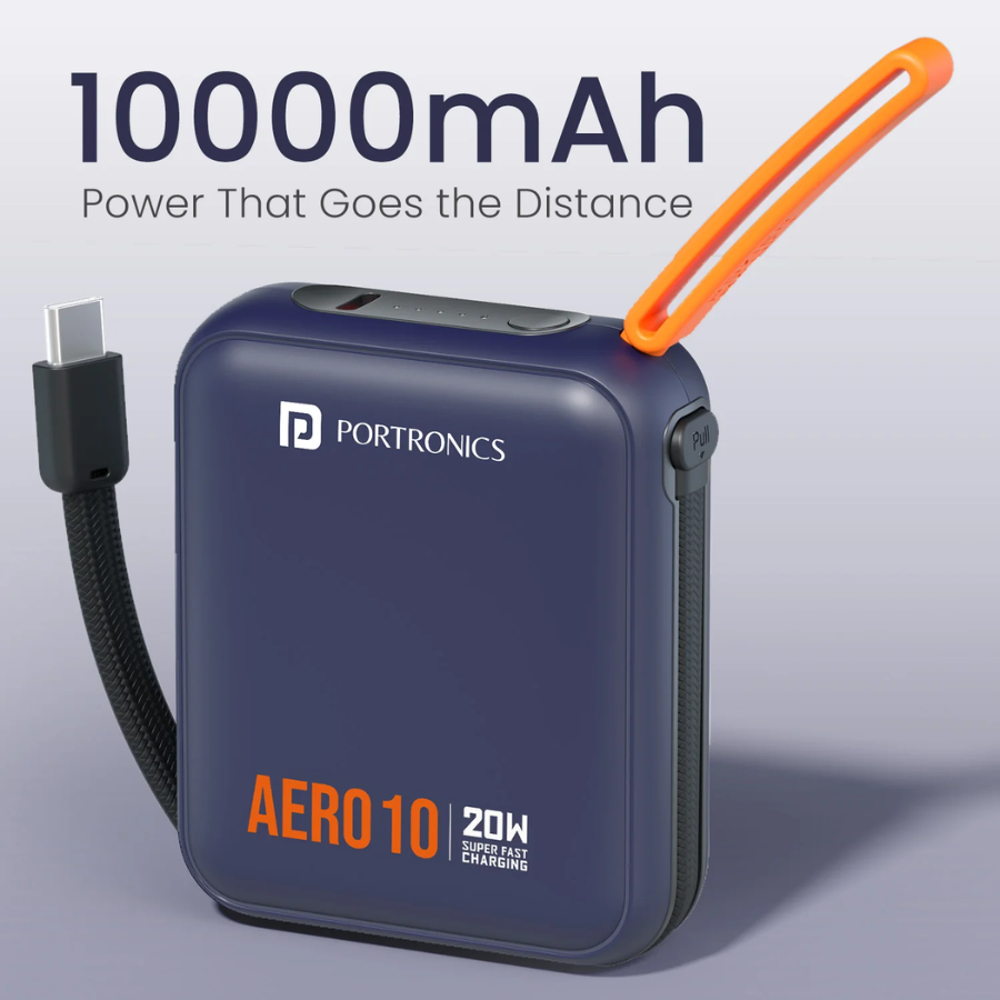 Portronics Aero 10 Fast Charging 10000mAh Powerbank