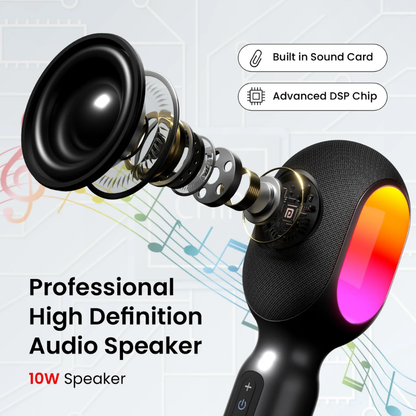 Portronics Dash 2 Wireless Karaoke Mic With Speaker