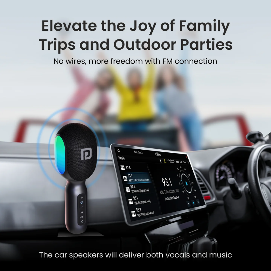 Portronics Dash 2 Wireless Karaoke Mic With Speaker