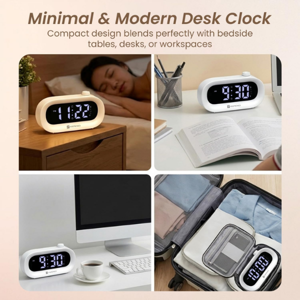 Portronics Glowtime Multi Function LED Digital Desk Clock