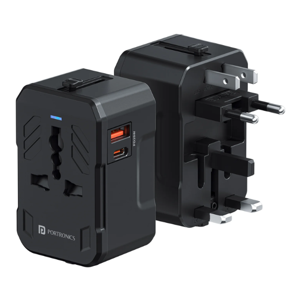Portronics Juicemate 4 Universal Travel Adapter