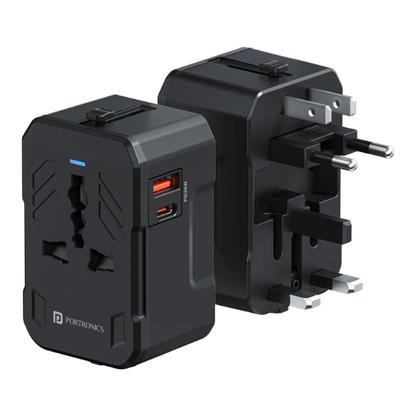 Portronics Juicemate 4 Universal Travel Adapter