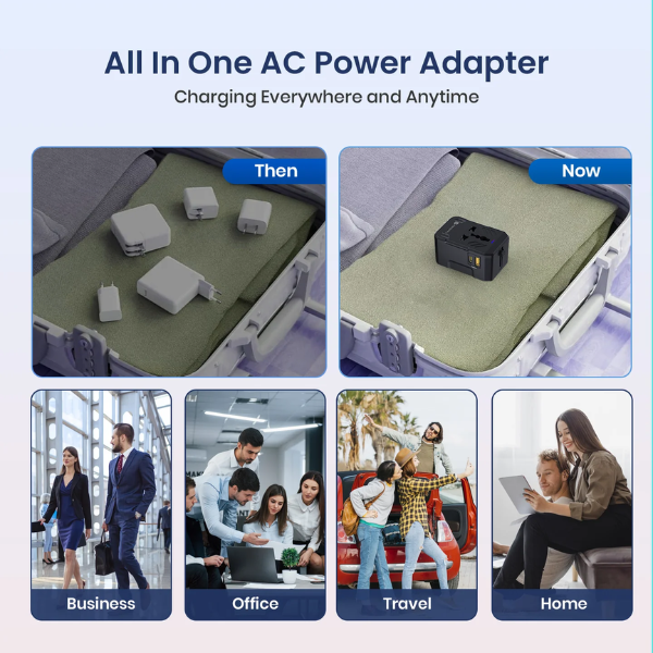 Portronics Juicemate 4 Universal Travel Adapter