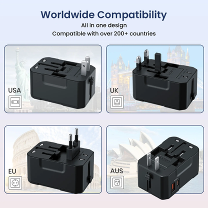 Portronics Juicemate 4 Universal Travel Adapter