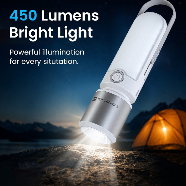 Portronics Luma LED Lamp With Torch