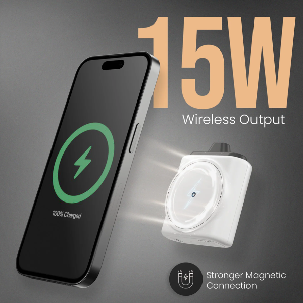 Portronics Moji 10 magnetic Mini Wireless Powerbank