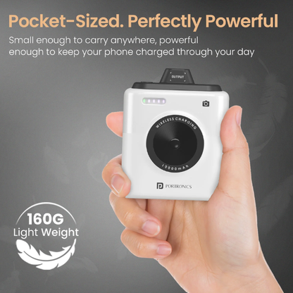 Portronics Moji 10 magnetic Mini Wireless Powerbank