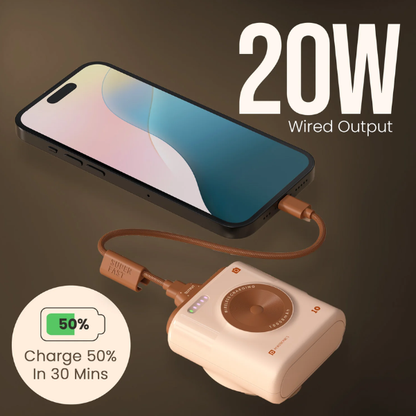 Portronics Moji 10 magnetic Mini Wireless Powerbank