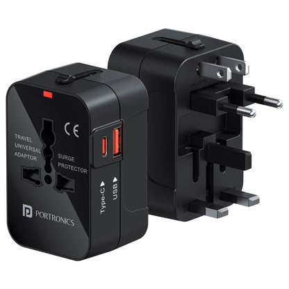 Portronics Juicemate Universal Travel Adapter