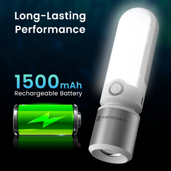Portronics Luma LED Lamp With Torch