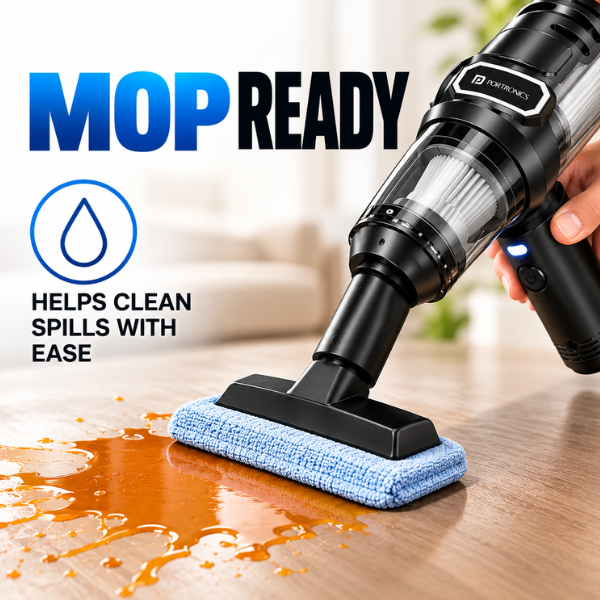 Portronics Mopcop Pro - Vaccum Cleaner, Blower and Mop Ready
