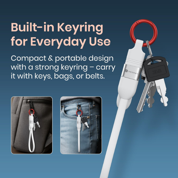 Portronics Key Link 4 in 1 Multifuntion Cable