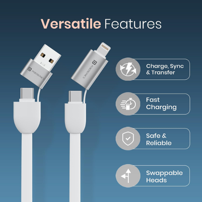 Portronics Key Link 4 in 1 Multifuntion Cable