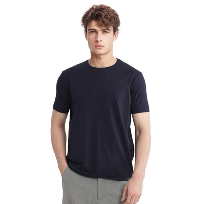 Rare Rabbit Signature Round Neck T-Shirt