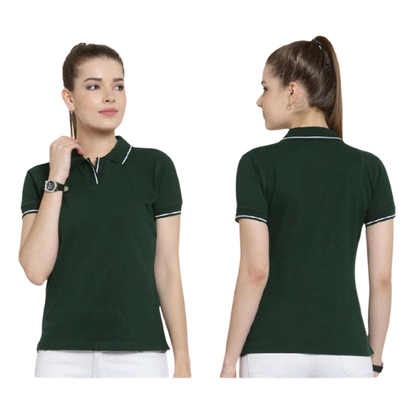 Scott Organic Polo with Tipping T-Shirt