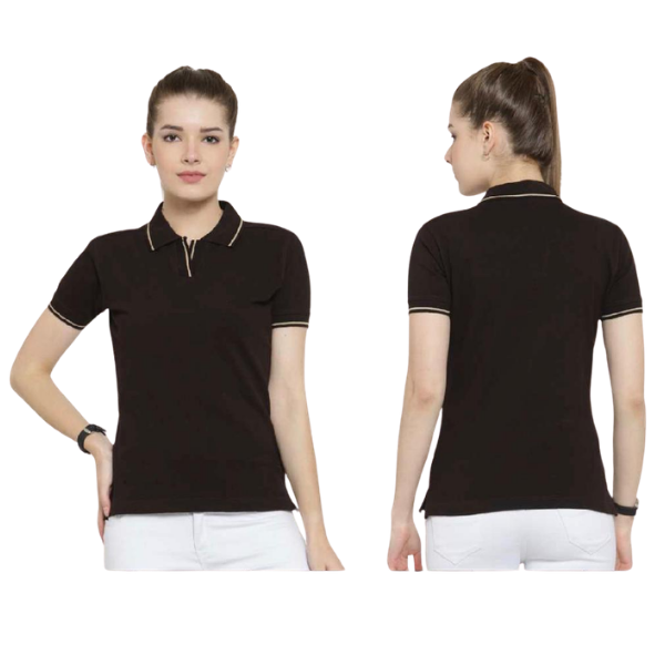 Scott Organic Polo with Tipping T-Shirt