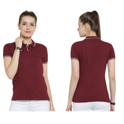 Scott Organic Polo with Tipping T-Shirt