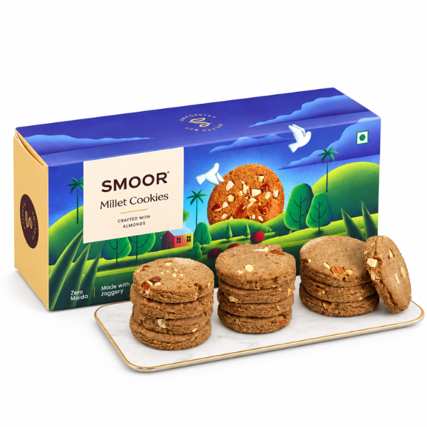 SMOOR Almond Millet Cookies