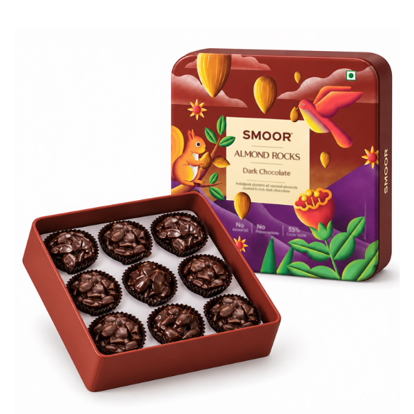 SMOOR Almond Rocks Dark Chocolate Box