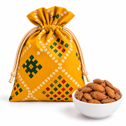 Salted Almonds In Potli