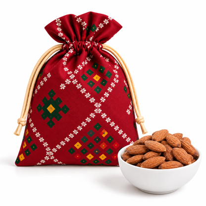 Salted Almonds In Potli