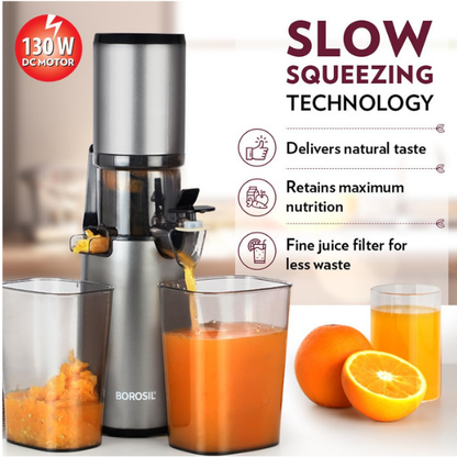 Borosil Smart Juice Slow Juicer