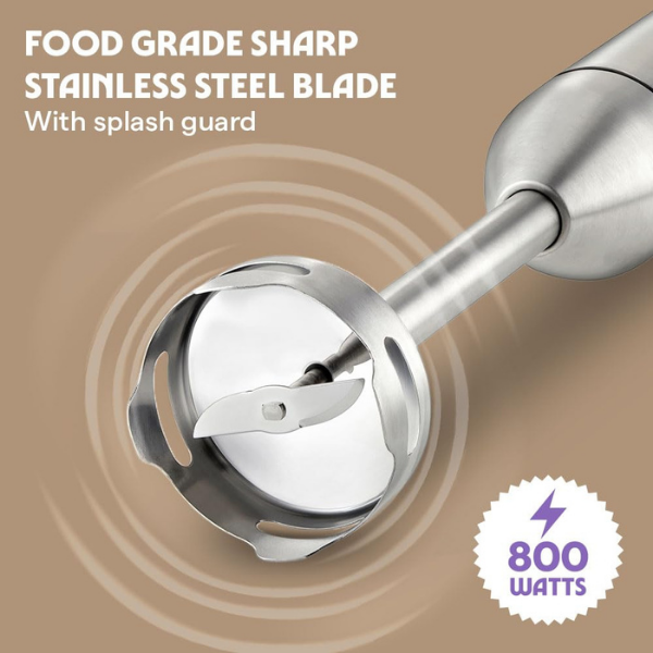 Borosil Smartblend Hand Blender with Chopper & Whisker