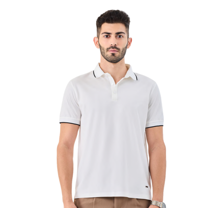Snitch Design Tipping Polo T-Shirt