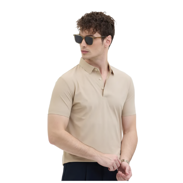 Snitch Solid Technical Stitchless Polo T-Shirt