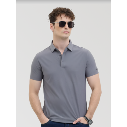 Snitch Solid Technical Stitchless Polo T-Shirt