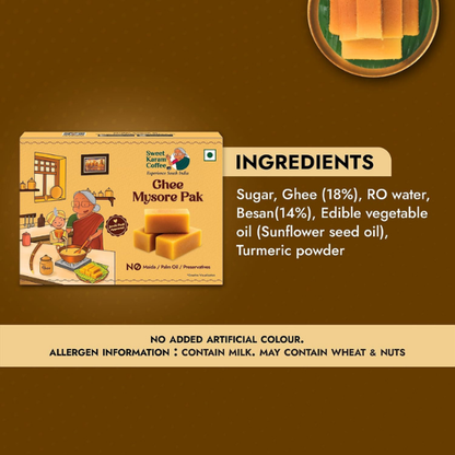 Sweet Karam Coffe Ghee Mysore Pak