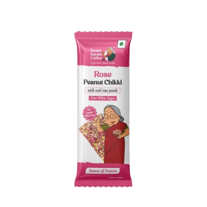 Sweet Karam Coffee Rose Peanut Chikki Bar