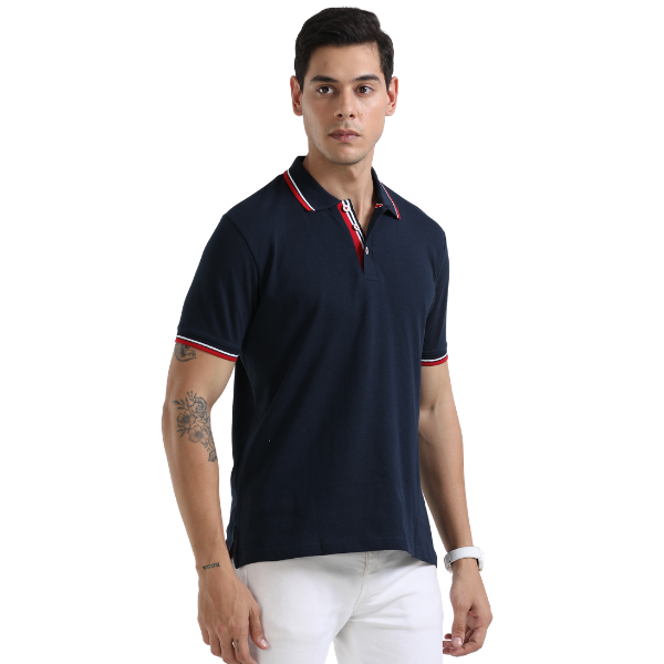 Swiss Military Polo T-Shirt With Tipping