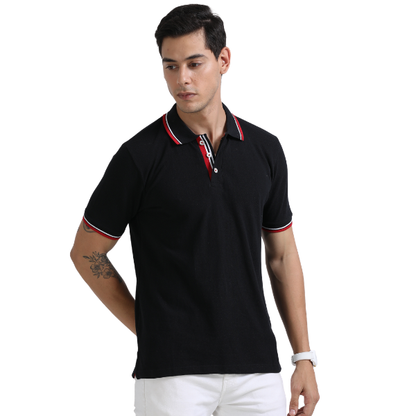 Swiss Military Polo T-Shirt With Tipping