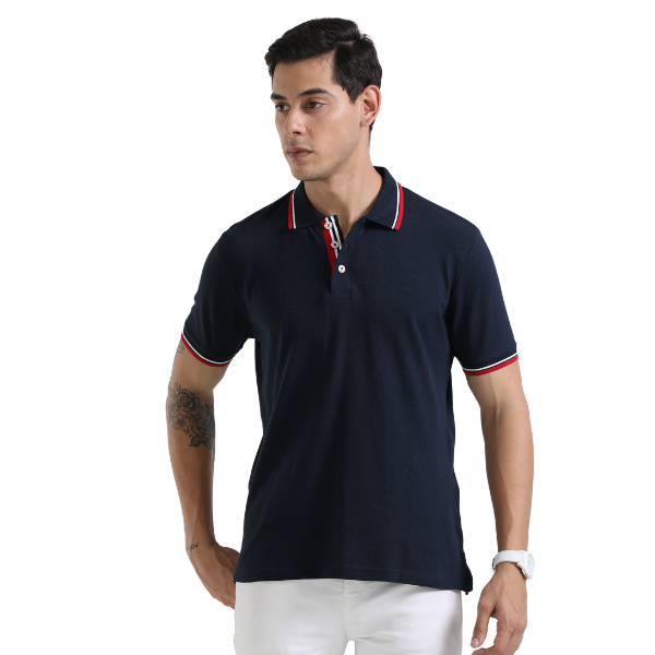 Swiss Military Polo T-Shirt With Tipping