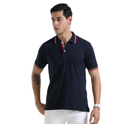 Swiss Military Polo T-Shirt With Tipping