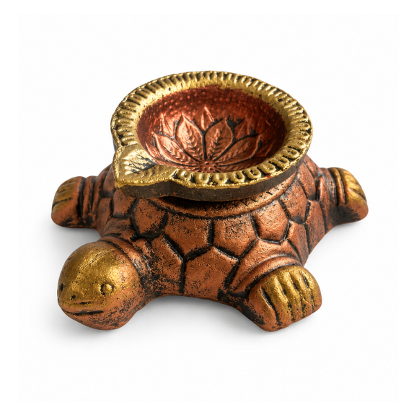 Turtle With Detachable Diya