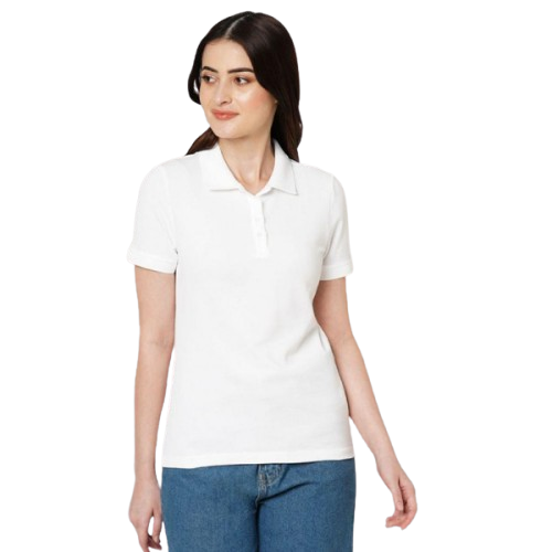 Jack & Jones Women's Jacquard Polo T-Shirt
