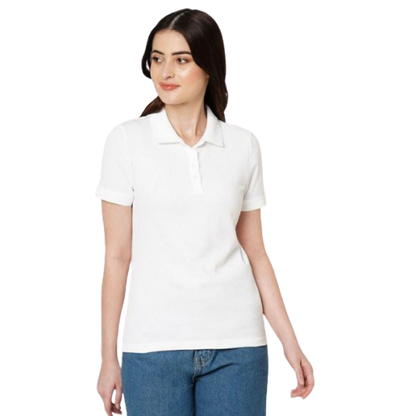 Jack & Jones Women's Jacquard Polo T-Shirt