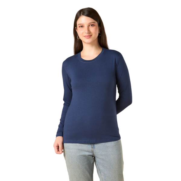 Wellbi Women's Bamboo Full Sleeves T-Shirt