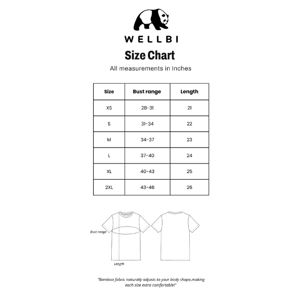 Wellbi Bamboo Round Neck T-Shirt