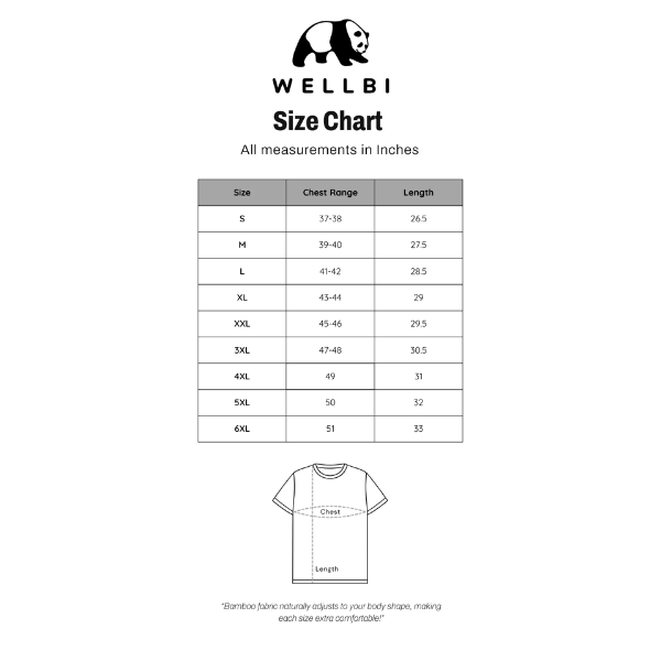 Wellbi Bamboo Round Neck T-Shirt