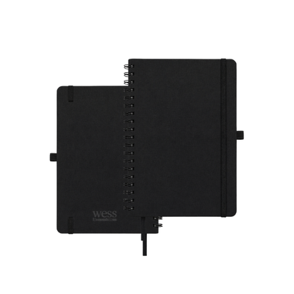 Wess Basics Fabric Spiral Diary