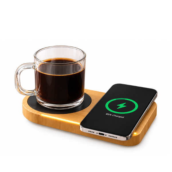 Willow Aura Cup Warmer with Wireless Charger & Lamp