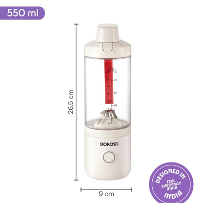 Borosil Nutrimate Portable Electric Blender with Grinder