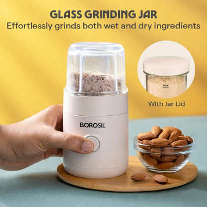 Borosil Nutrimate Portable Electric Blender with Grinder