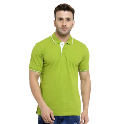 Scott Organic Polo with Tipping T-Shirt