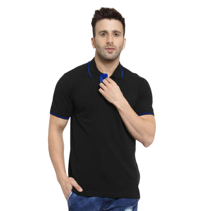 Scott Organic Polo with Tipping T-Shirt