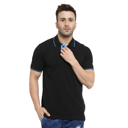 Scott Organic Polo with Tipping T-Shirt